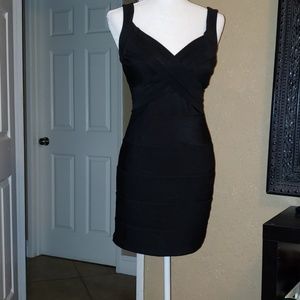 Black bandage party dress